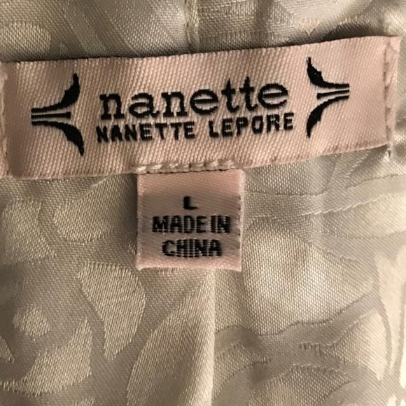 Nanette Lepore Black and Cream Tweed Blazer - Picture 3 of 7